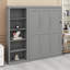 Lit escamotable mural Ell Elletsville avec tablettes-882040527-932556011