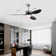 52'' ABS Blades Ceiling Fan With Lights And DC Remote, DC Motor Modern Ceiling Fan With 3 ABS Fan Blades & 2 Down Rods, Indoor Ceiling Fan With Light For Bedroom,Living Room