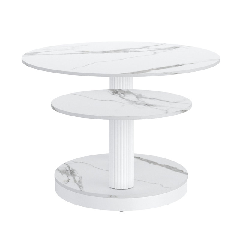 Table basse Contemporary, Blanc / Blanc