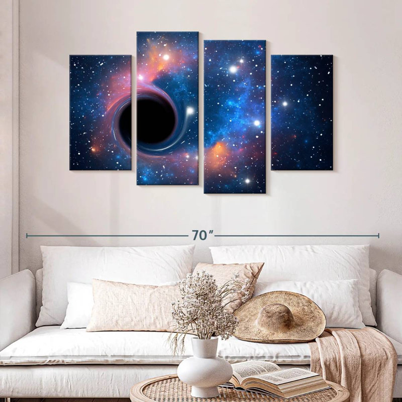 Trou noir d'Oberle dans l'espace, H 32 po x l 52 po