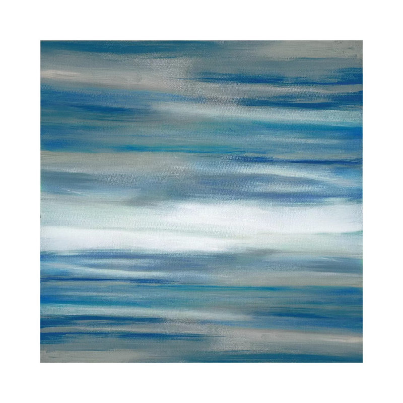 Birch Blush II by Carol Robinson - Painting on Canvas, 30.48 cm H x 30.48 cm W, Wrapped Canvas
