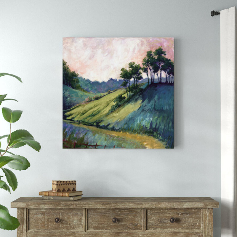 «Dusk Landscape», reproduction d'art sur toile tendue, H 36 po x l 36 po