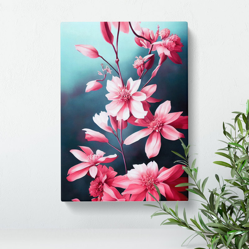 Small Flowers - Wrapped Canvas, 50cm H x 35cm W x 3cm D