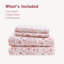 Ensemble de draps 100% coton, ensemble de draps à motifs classiques-120803997