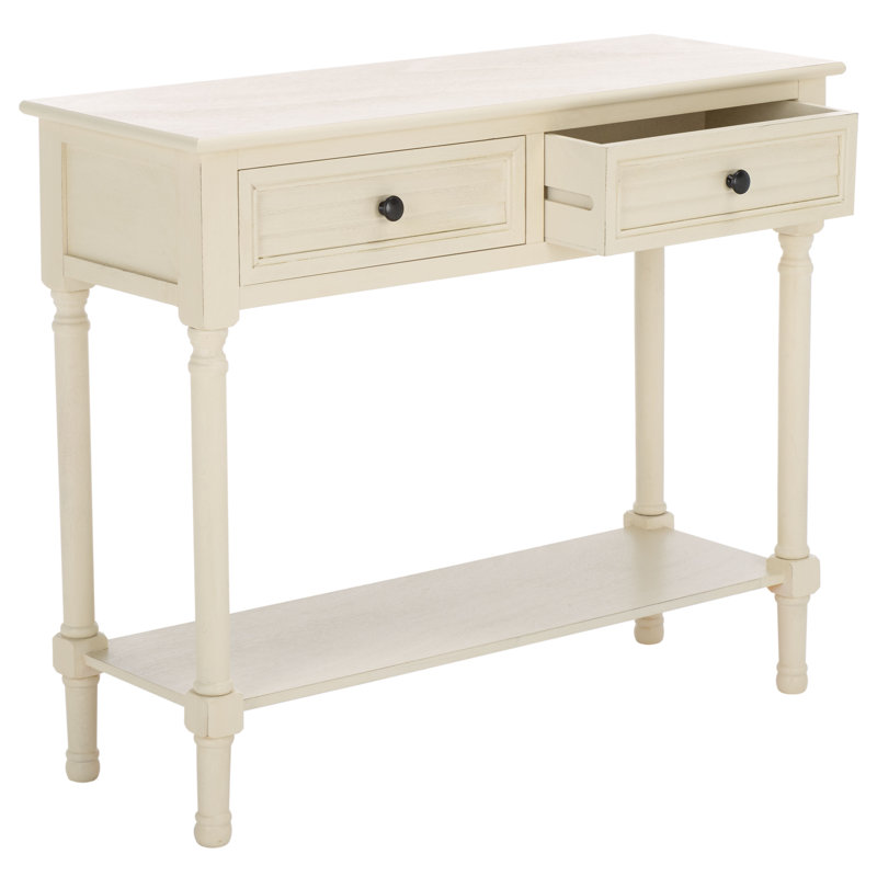 Amondre 36'' Console Table, Distressed White