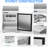 28" Sandwich Prep Table Refrigerator, Stainless Steel Single Door with 8 Food Pans, Commercial Refrigerator for Restaurant, Deli & Catering