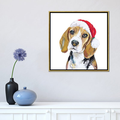 Reproduction d’art, "Holiday Dog I" par Patricia Pinto