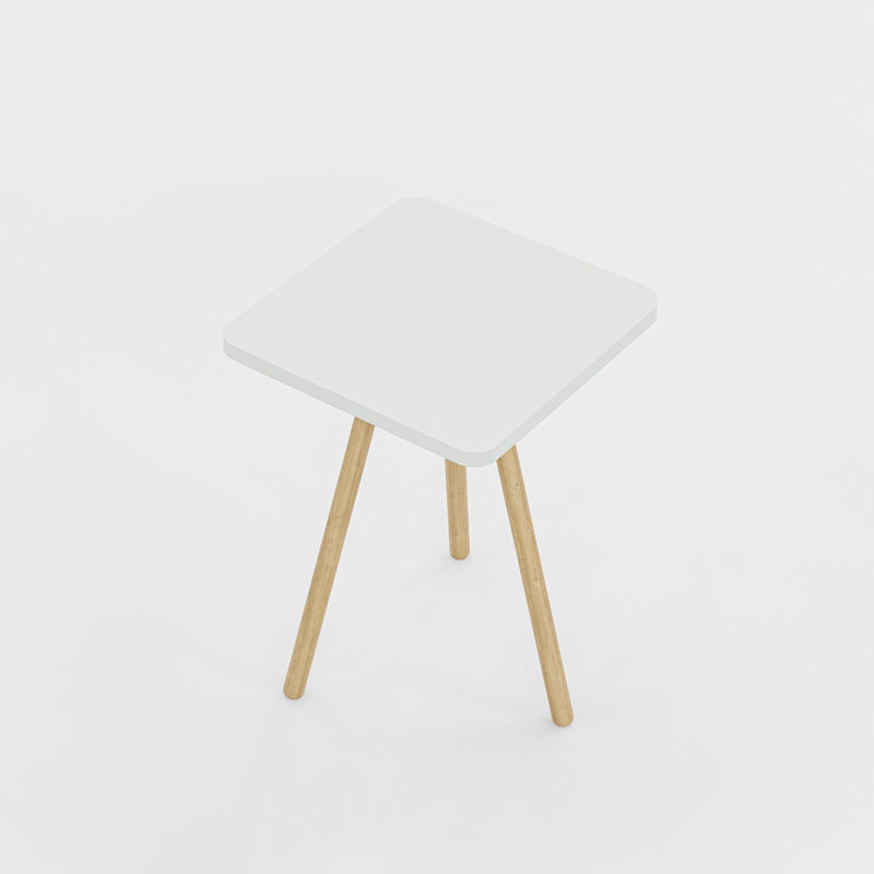InterGo Modern Nesting Square End Table - Stylish Wooden Living Room Furniture, Minimalist Side Table, Lyell Small Coffee Table