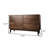 70.87"Simple Retro Dark Brown Solid Wood three-Drawer Chest