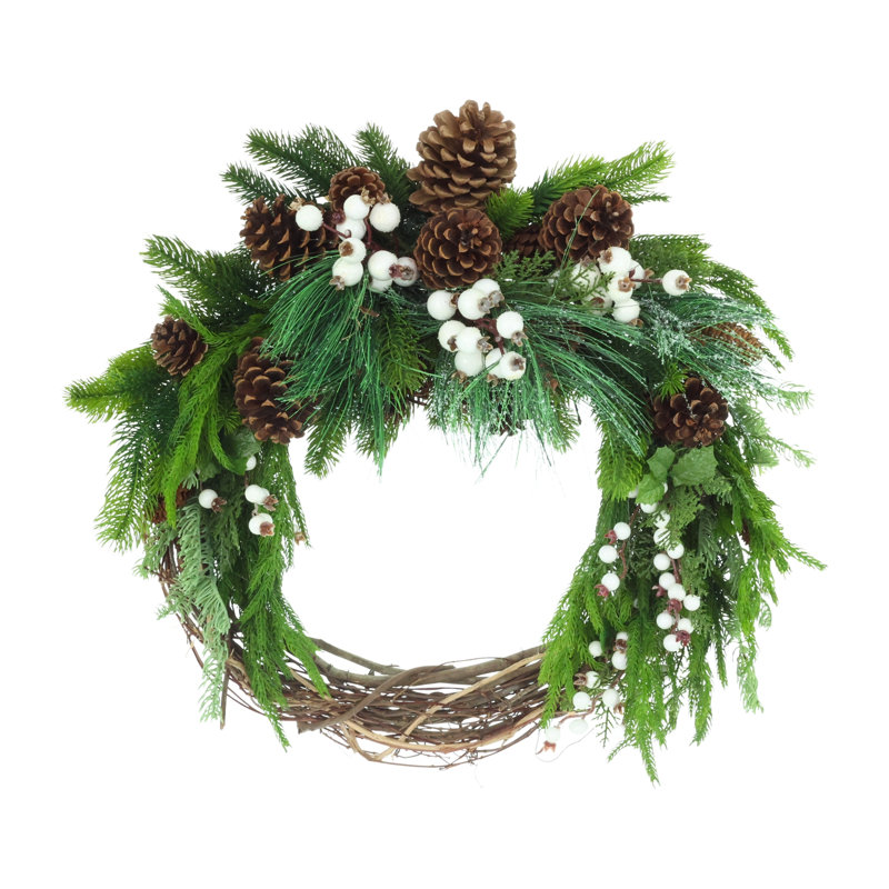 Pine and Berry 27" Wreath