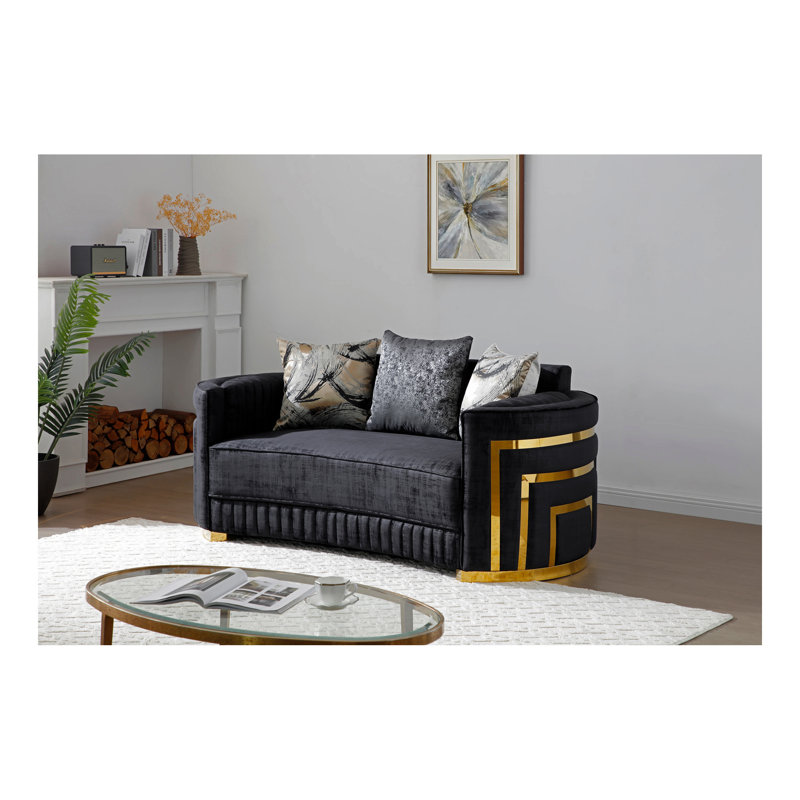 Causeuse Soledad, noir