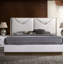 Ensemble de chambre configurable avec lit plateforme tapissier Dag