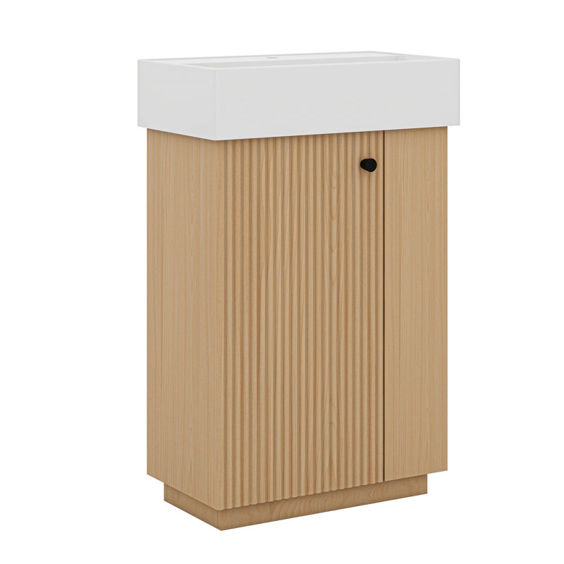 Meuble-lavabo 21,6 po avec lavabo en céramique