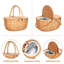 Panier en osier, service pour 2