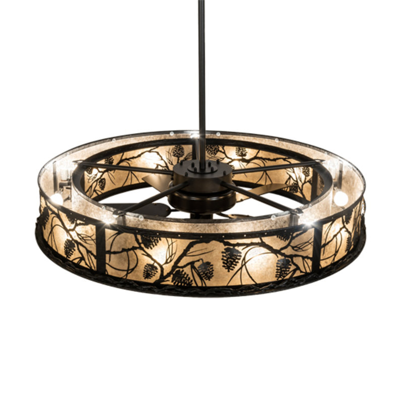 Whispering Pines Downrod Ceiling Fan