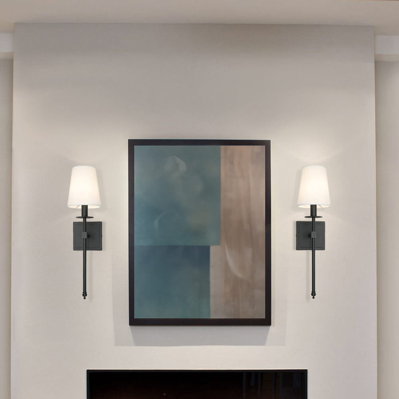Kashunda Iron Armed Sconce, Matte Black