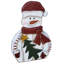 Ensemble de 2 décorations de Noël père Noël et bonhomme de neige 20 po pour l'intérieur et l'extérieur