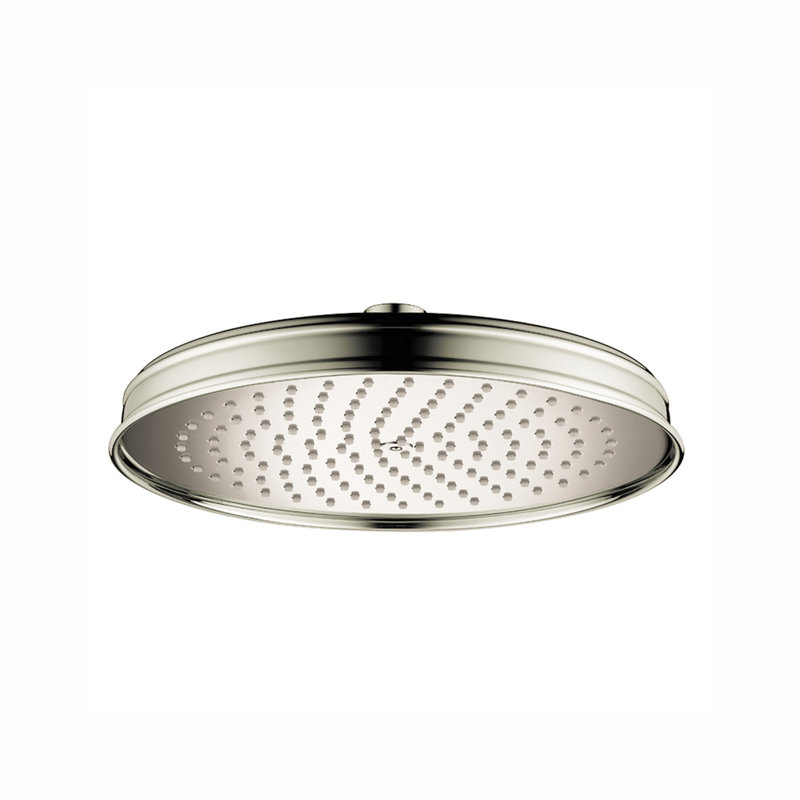AXOR Montreux Showerhead 240 1-Jet, 2.5 Gpm, Polished Nickel, 1.75 GPM