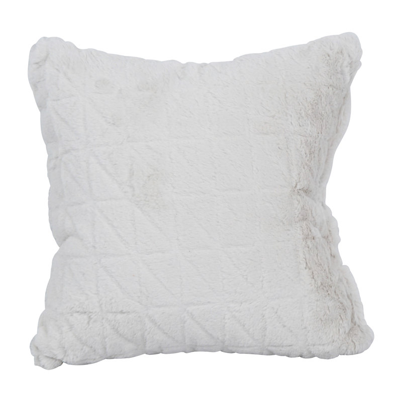 Coussins en fourrure de polyester 17 pouces