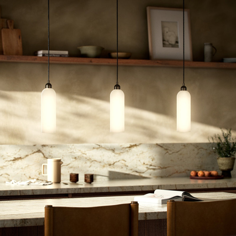 Odyssey 1 - Light Pendant, Burnished Brass, 13.82" H x 3.94" W x 3.94" D