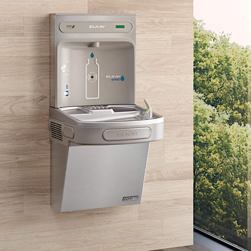 Station de remplissage murale pour bouteilles, Acier inoxydable