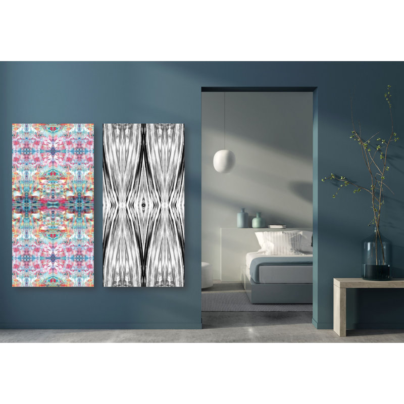 Geode Set III by John Beard - Artist Enhanced Canvas Print, Black Floater Framed, 20" H x 40" W x 3" D