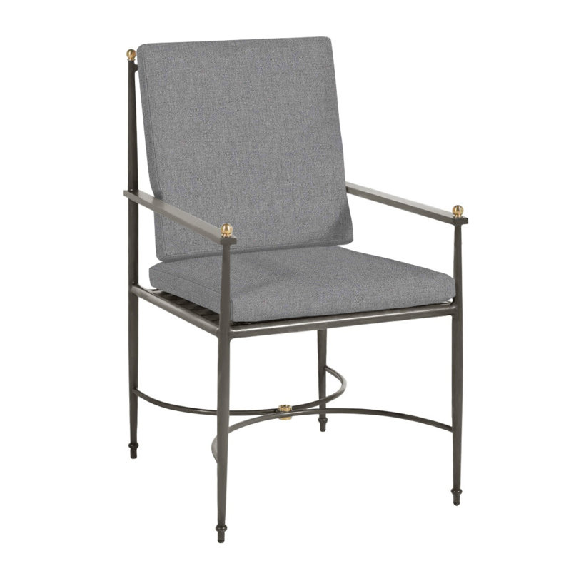 Fauteuil en aluminium Roma, Pas de soudure, Verona brume