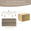 Meuble-lavabo mural 42 po avec lavabo, meuble-lavabo mural moderne avec lavabo à surface solide et tiroirs à fermeture en douceur 42 po-122274902