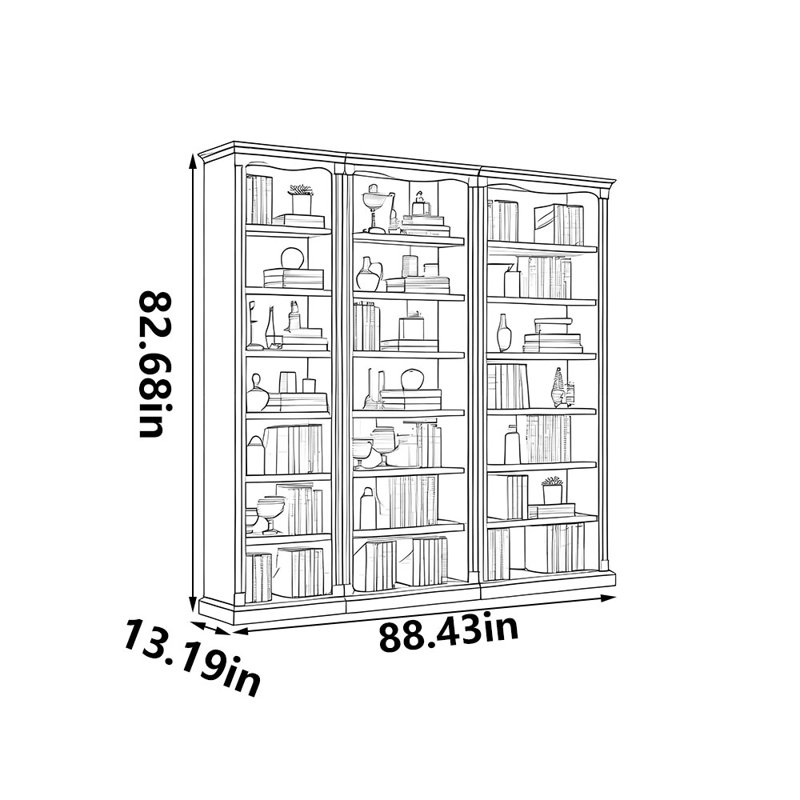 Mayfield, (21 tablettes) H 82,68 po x l 88,43 po x P 13,19 p