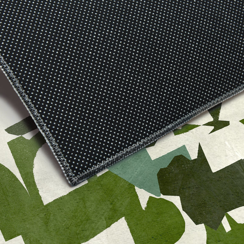 Tapis lavable Earthen Patchwork II taille 5 pi x 8 pi, douceur avec envers antidérapant