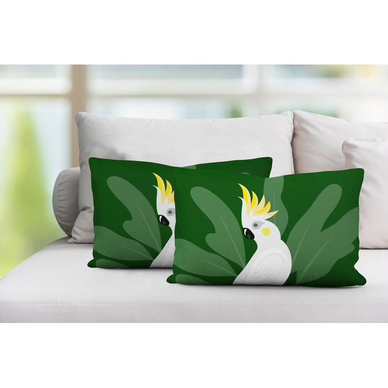 Coussin Bird, Vert