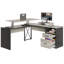 Adjustable L-Shaped Computer Desk