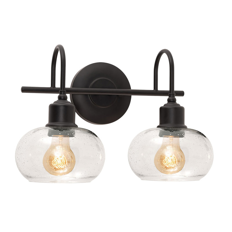 2 - Light Dimmable Vanity Light, Black