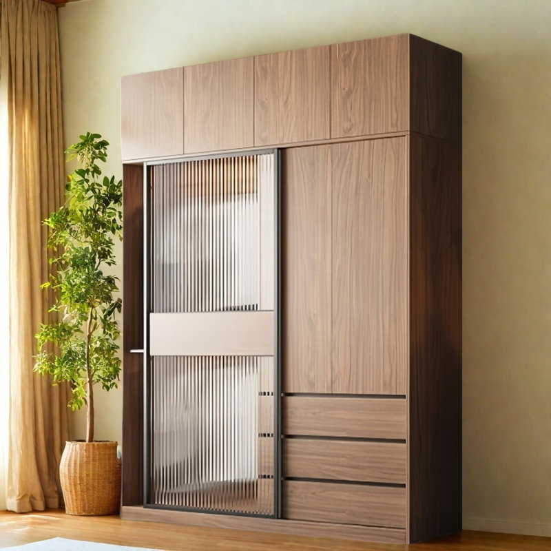 Modern  Simple Practical And Elegant Wardrobe, 99" H x 71" W x 24" D