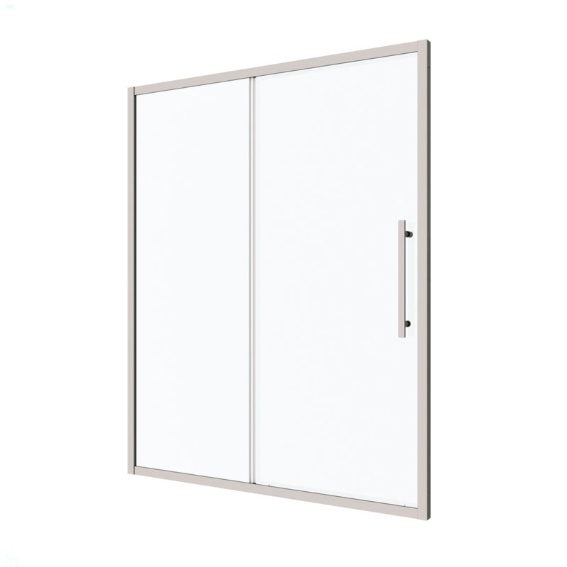 56"-60"W X 72"H Sliding Shower Door, Sliding Door, With 1/4" Tempered Glass 6072, Chrome