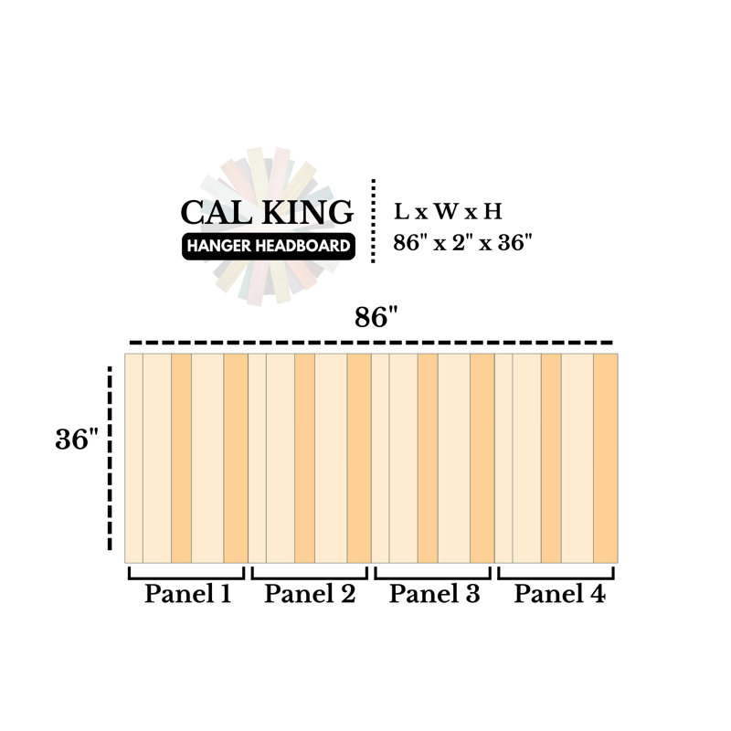 Haimowitz Solid Wood Wall Mounted Headboard, California King