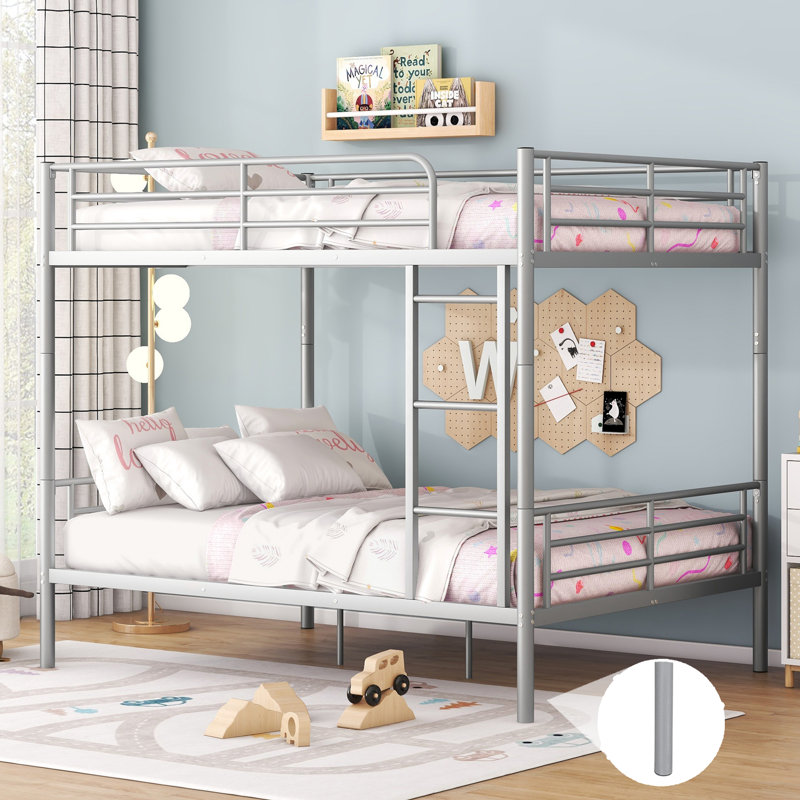 Alasia Kids Full Over Full Bunk Bed, Sliver