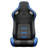 2PC Universal Bucket Racing Seats Stitch PVC Leather Reclinable Carbon Look Leather Back With Adjustor Slider(Not Including Seat Bracket )-1994134787