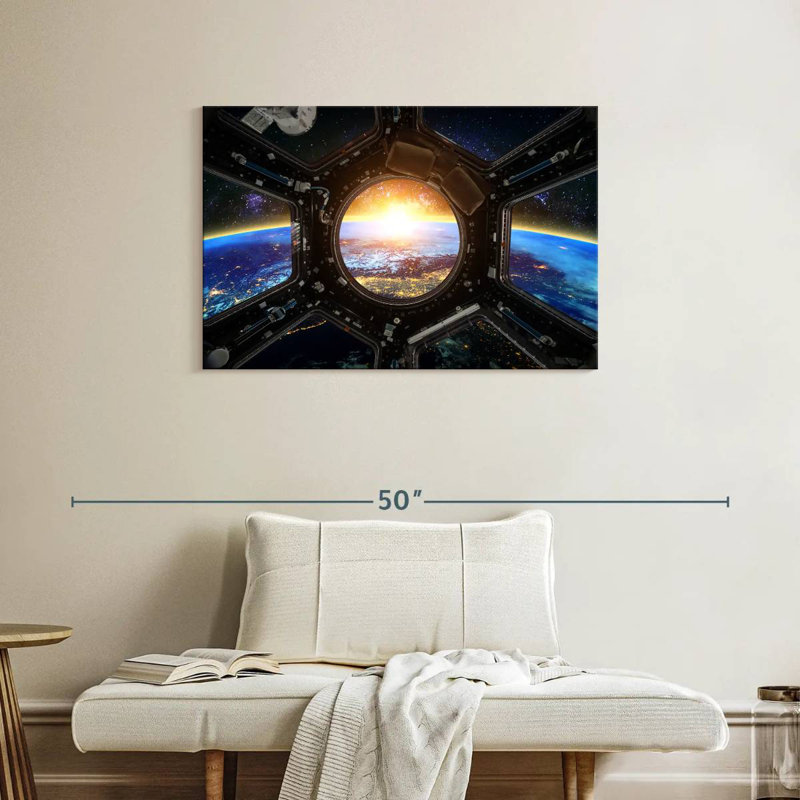 Oberle Space Station Earth View, 24" H x 36" W
