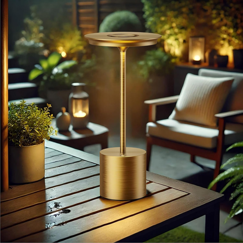 2Pack Cordless Table Lamp, Portable Rechargeable 6000Mah Outdoor Table Lamp, 3 Color Stepless Dimming Battery Powered Lamp, LED Table Light For Dinner/Bedroom/Restaurant/Outdoor (2Pack)