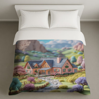 Housses de couette Pastel Cottage Landscape