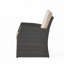 Fauteuil club d'extérieur en rotin