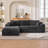 106" W Configurable Sectional Sofa With L-Shape Chaise-325703102-325702720