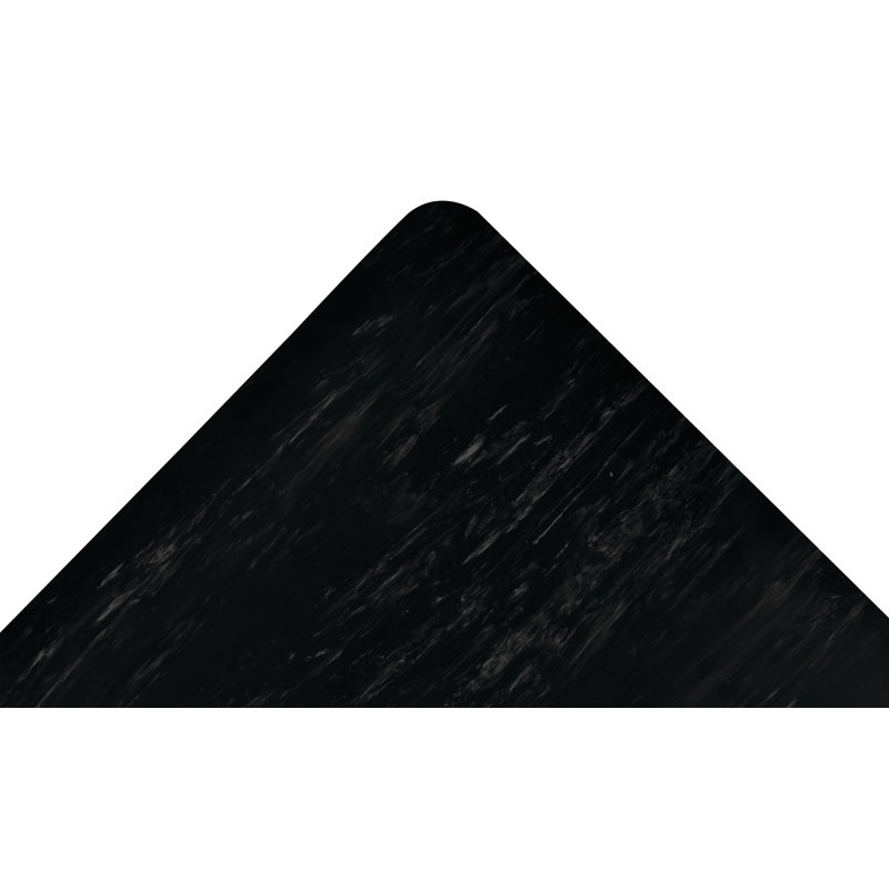 Tapis de cuisine Marble Sof-Tyle Grande, Noir, Rectangle 3 pi x 5 pi