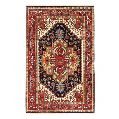 Lamphere Oriental Area Rug in Blue
