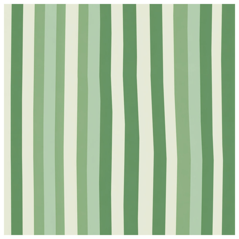 Green Stripes Fleece Throw Blanket - Pattern Throws for Sofas or Beds, 50in W x 60in H