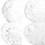Ornement boule de flocons de neige pointus en verre