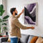 Lavender Waves Minimalist - Wrapped Canvas-508935558-508935577