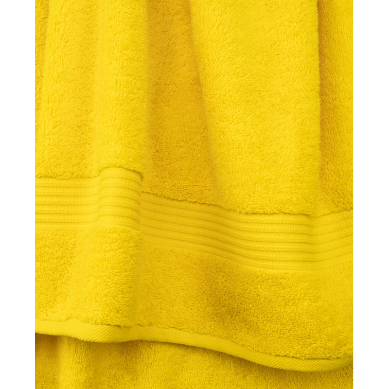 Ensemble de serviettes de bain luxueuses 100% coton turque 6 pièces, très doux et absorbant, Jaune