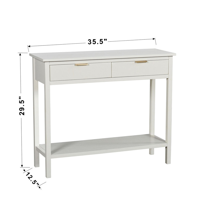 Roter 35.5'' Console Table, White